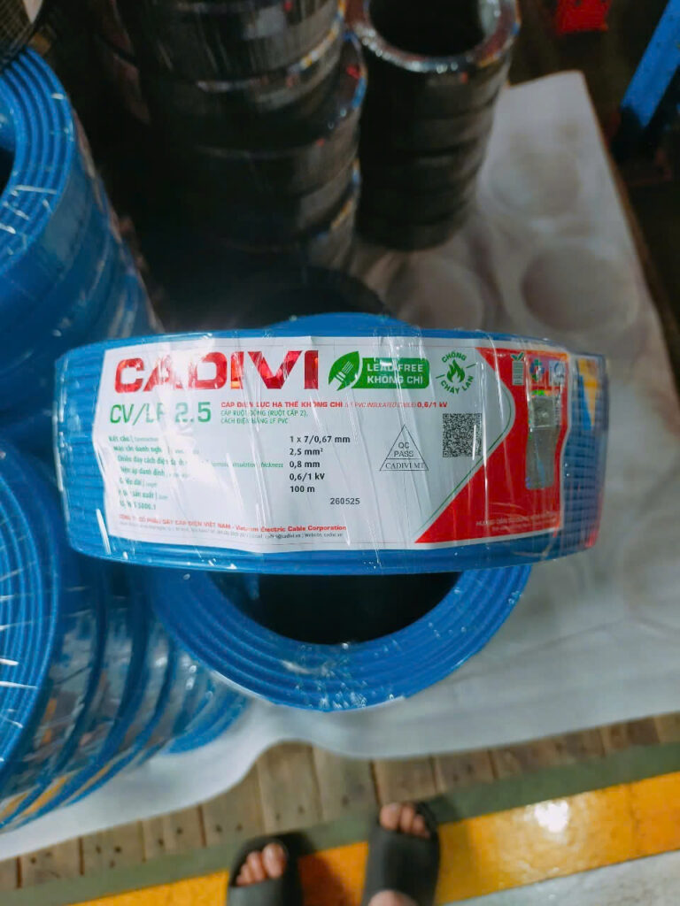 Cáp điện lực hạ thế Cadivi CV/LF 0.6/1kV 2.5 mm2