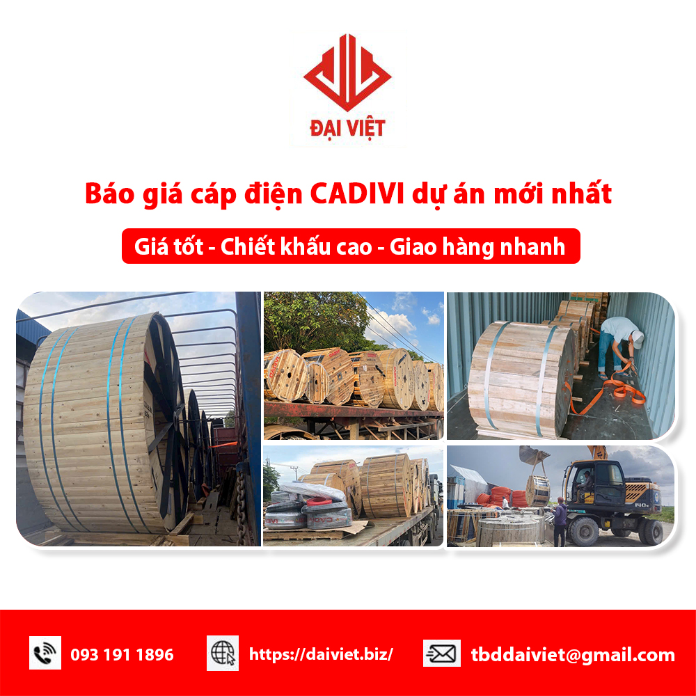 Báo giá cáp điện CADIVI dự án mới nhất
