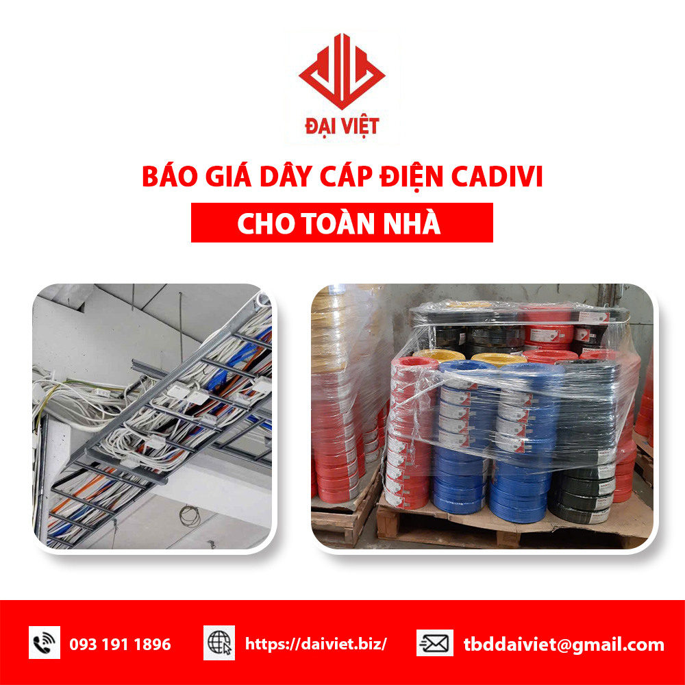 Giá cáp điện CADIVI cho tòa nhà mới nhất
